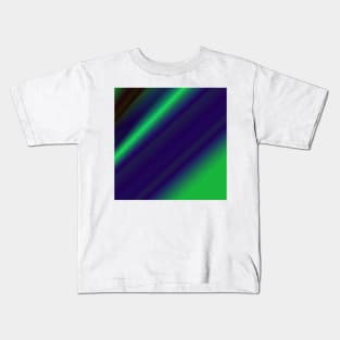 BLUE GREEN BLACK ABSTRACT TEXTURE Kids T-Shirt